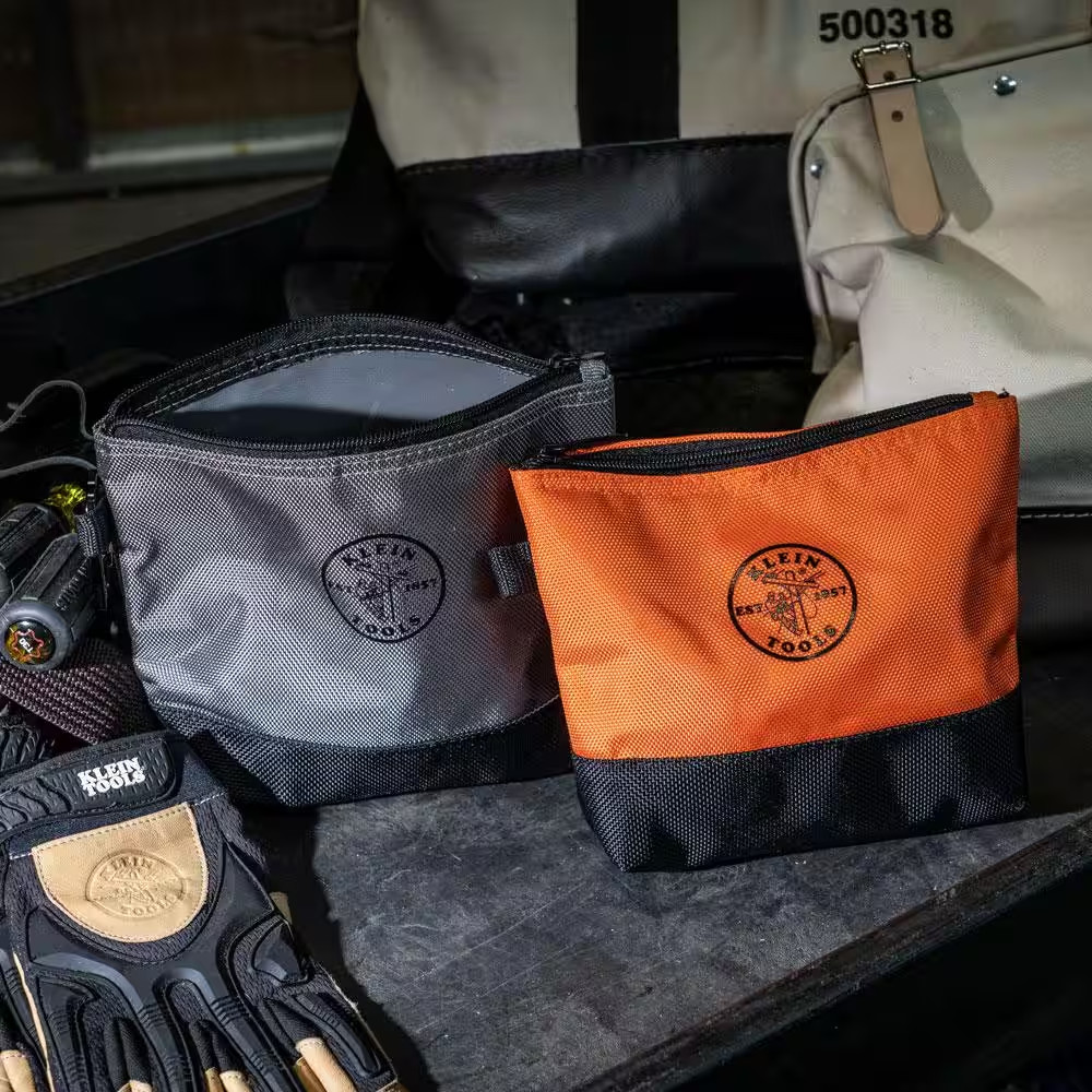 9 In. Stand-Up Zipper Tool Bag (2-Pack) Free Shipping New