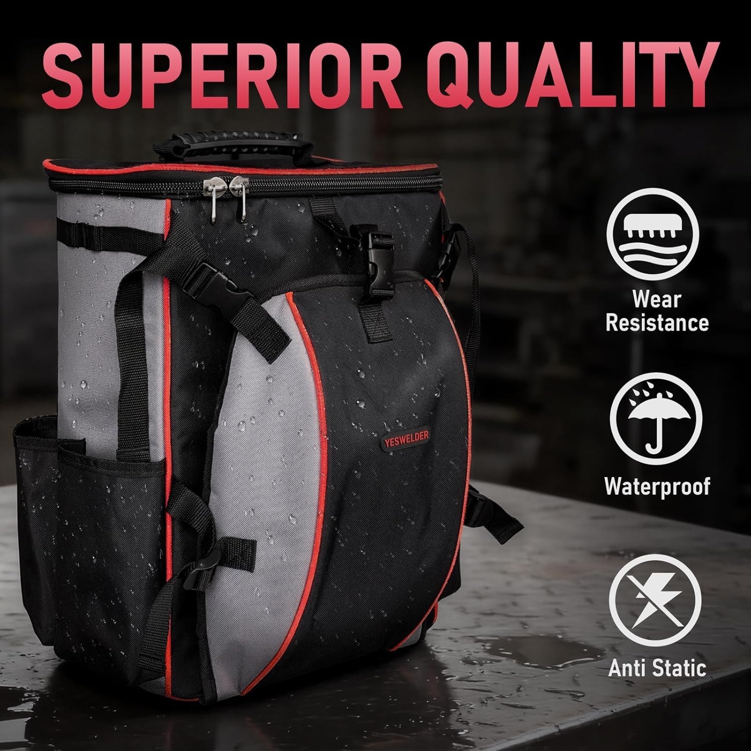 Polyester Welder Bag with Reinforced Structure