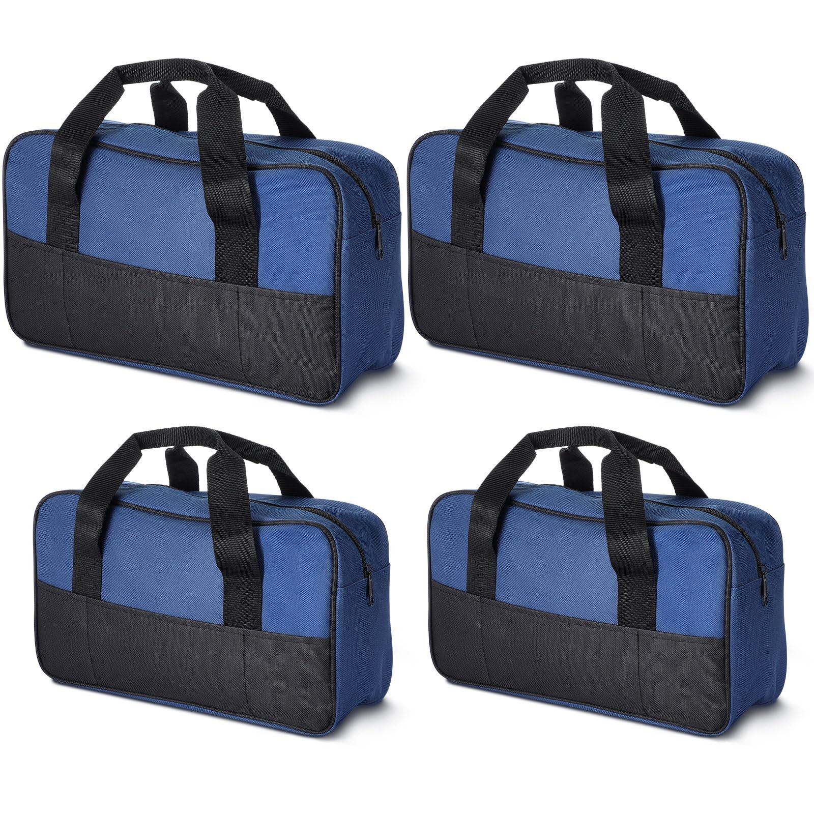 4 PCS Waterproof Heavy Duty Tool Bag Pouch Zipper Tote Electrician Organizer