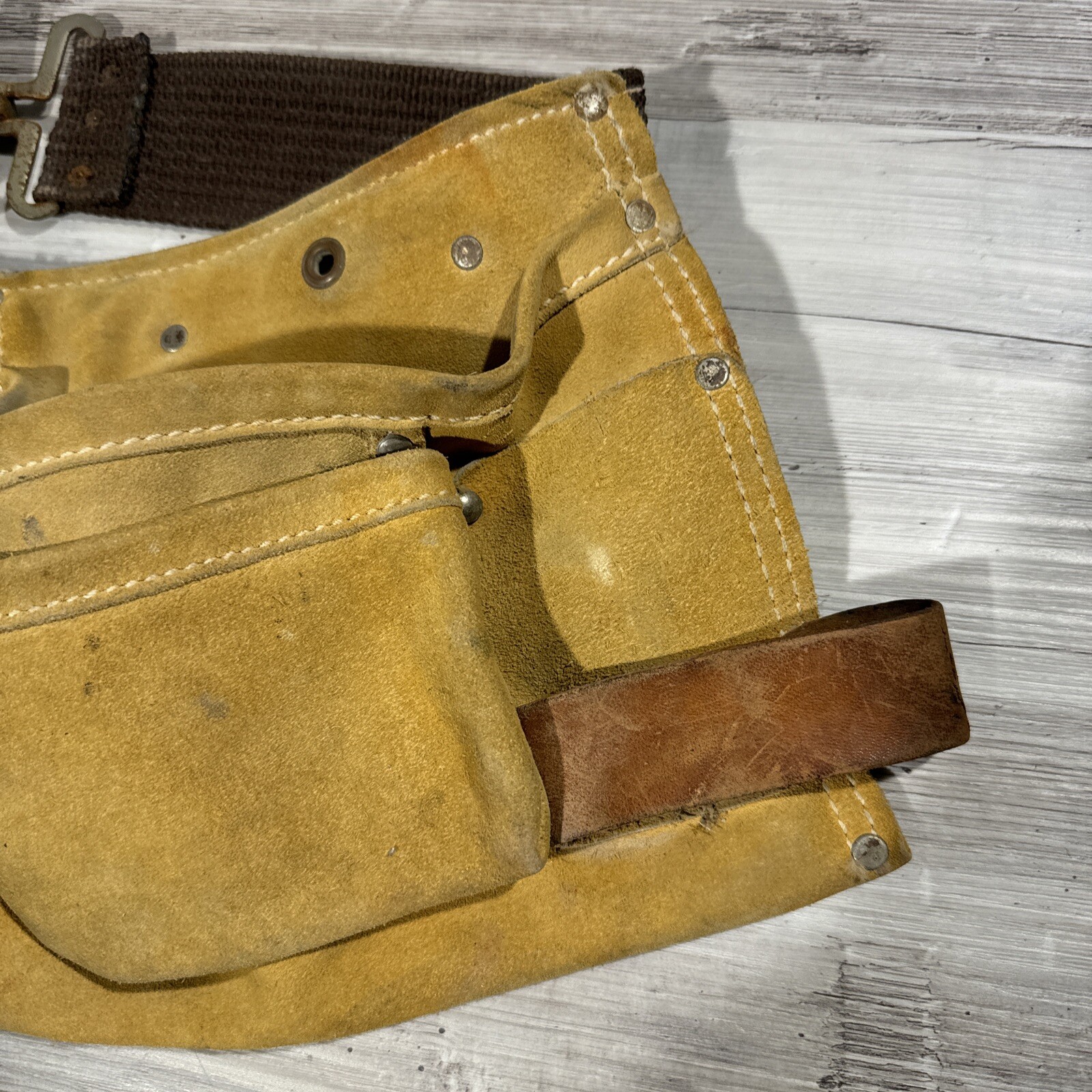 Leather Tool Belt Unbranded 4 Pocket Leather Tool Pouch Belt Tape Knife Holder