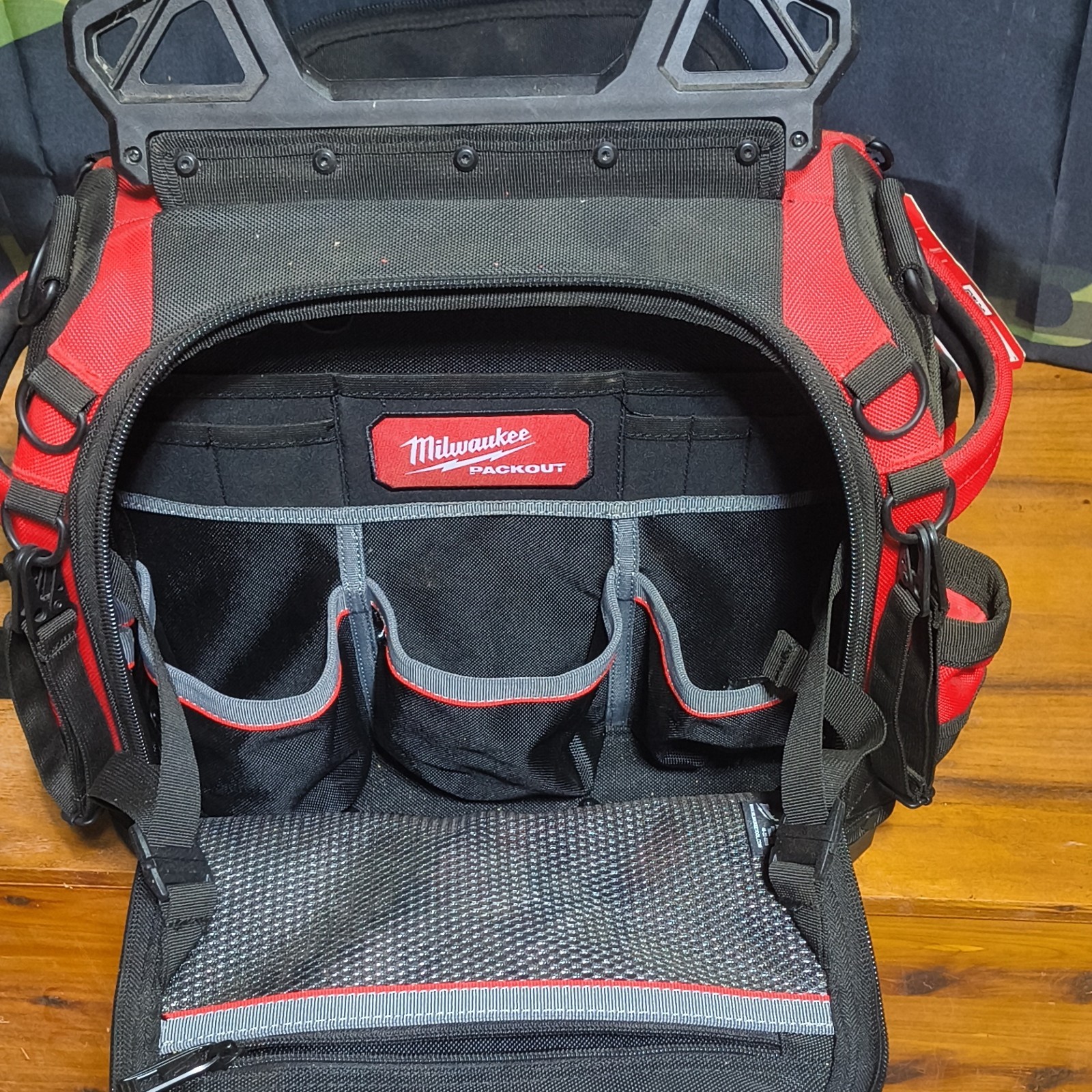 Milwaukee PACKOUT Modular Fabric Tool Bag w/ Handle, Red/Black