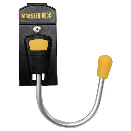 Westward 5Mzr6 Tool Belt, Hook, Black, Silver, Yellow, Metal, Plastic