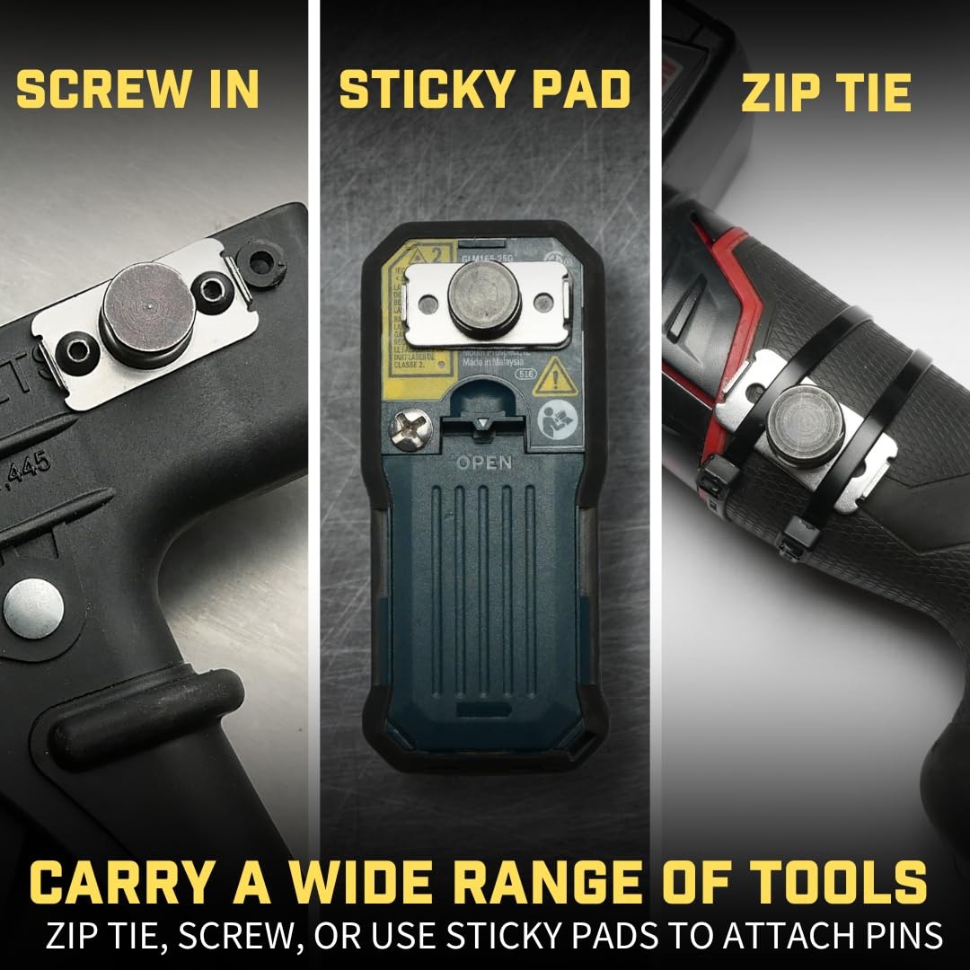 PinPal | Universal Tool Holster – Gravity Locking Clip-On Tool Belt Holder fo…