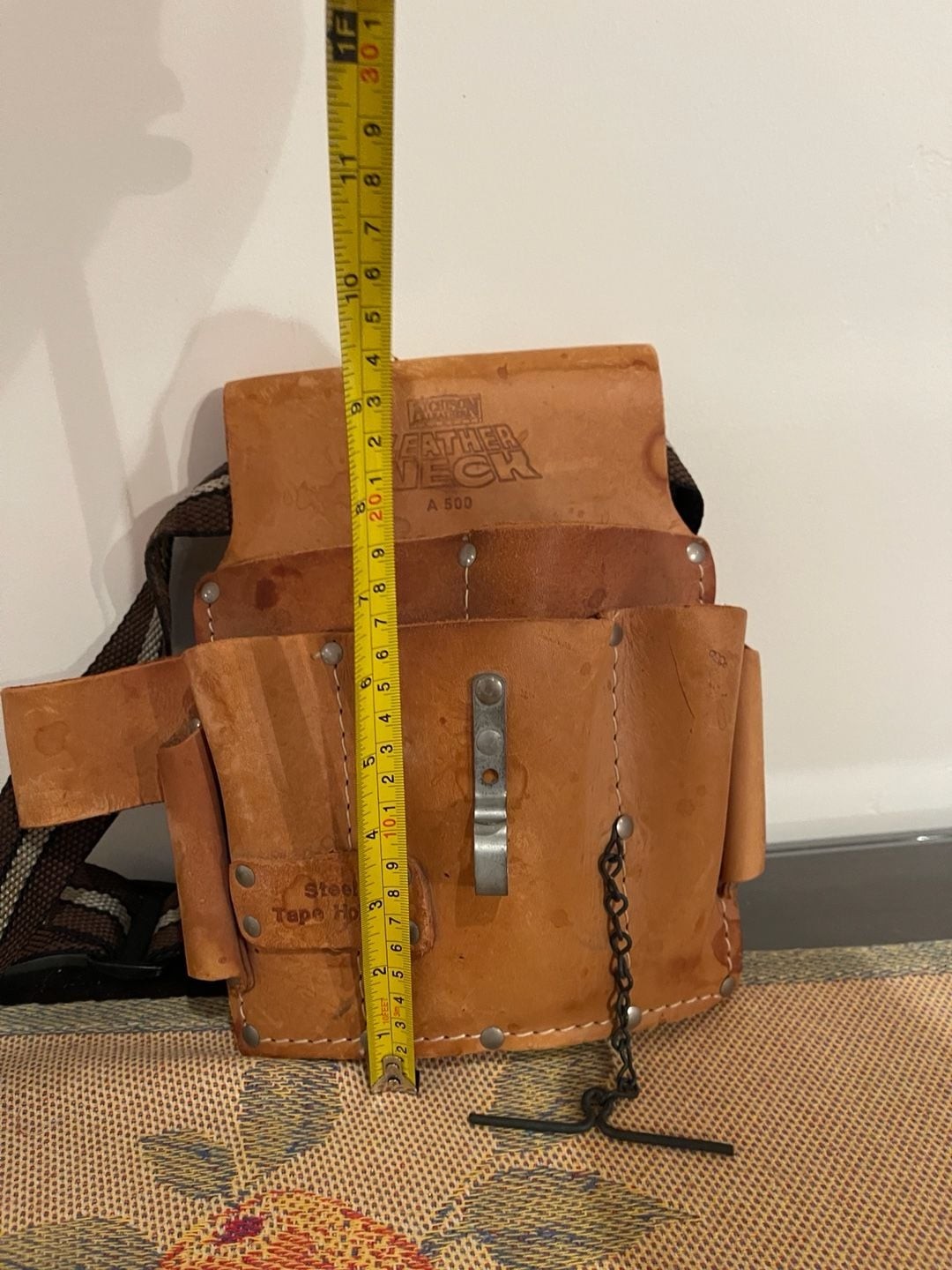 Atchison Leather Leather Neck A 500 Tool Pouch with Belt and Tape Holder