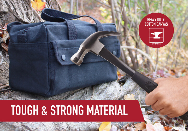 G.I. Style Mechanic’s Tool Bag in Work Brown – Cotton Canvas Heavyweight Toolbag