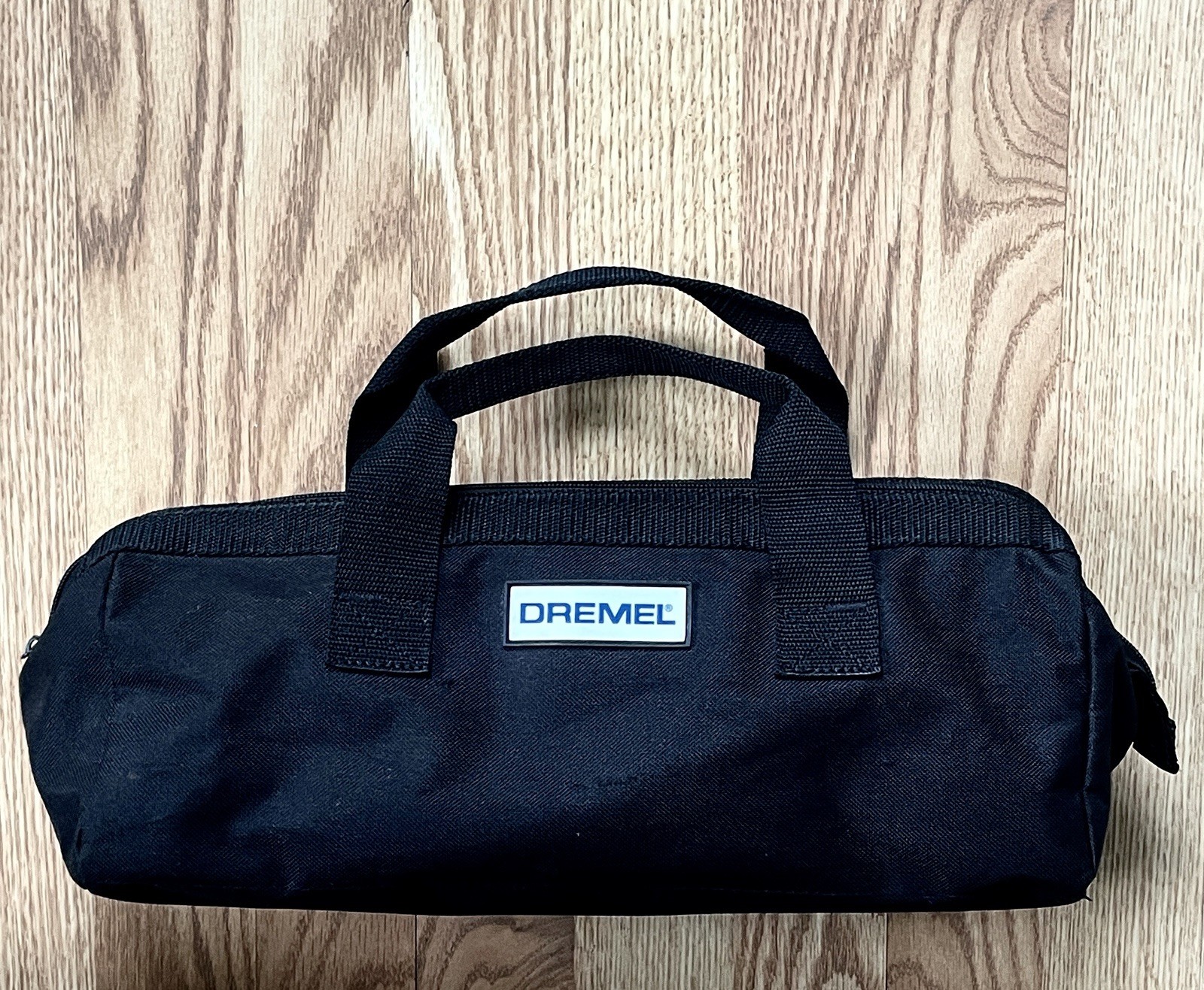 DREMEL SMALL BLACK CANVAS ZIP-UP TOOL TOTE WITH HANDLES “TOTE ONLY NO TOOL”