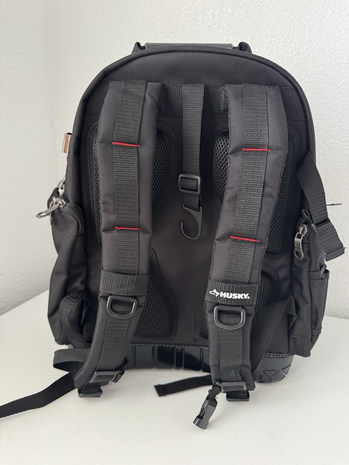 Husky 16 in. Pro Tool Backpack 36 Pocket Heavy Duty Work Backpack New