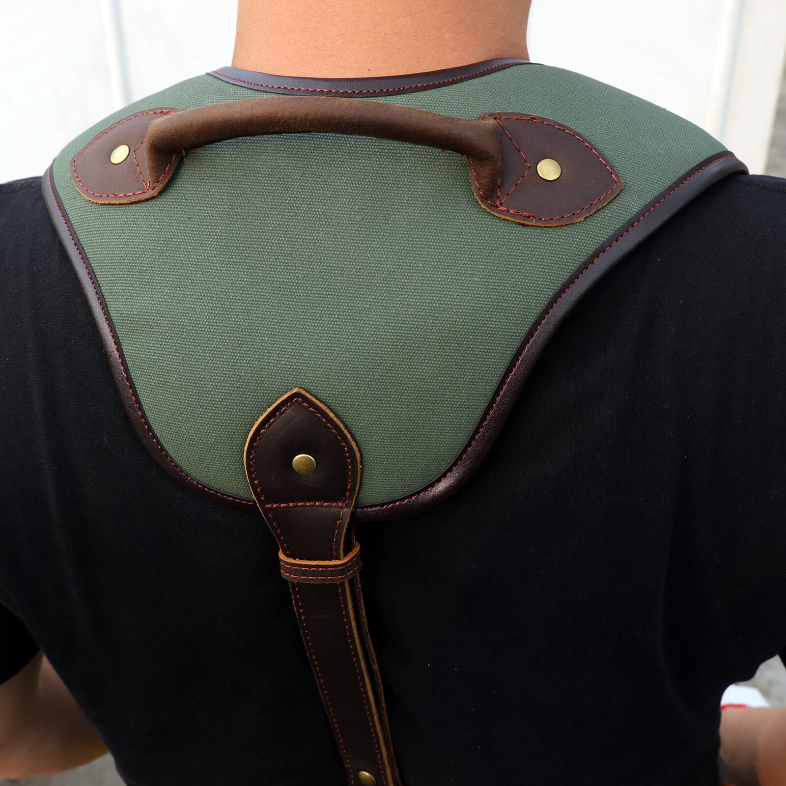 TOURBON Canvas Tool Harness Suspender Carpenter Rig Belt Contractor Holder Strap