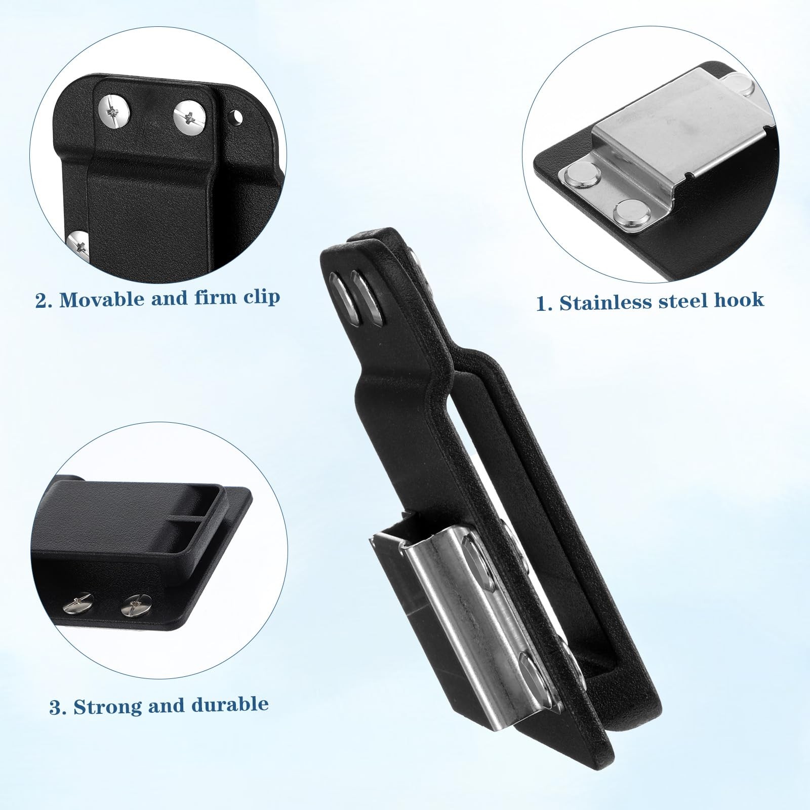 1 PCS Drill Holder Tool Belt 0.98 Inch Quick Release Clip Tape Measure Pouch