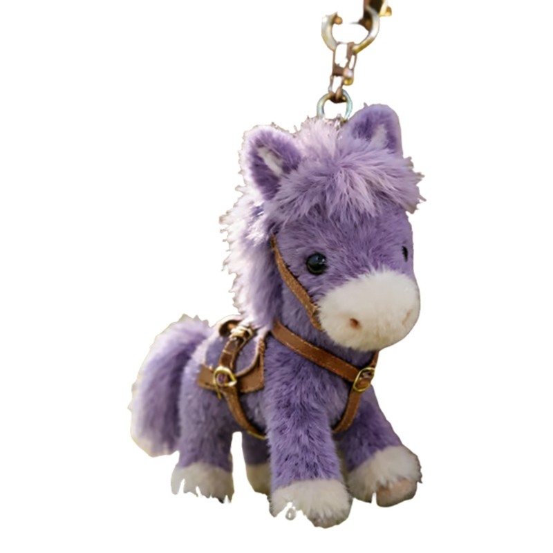 Elegant Furry Small Horse Key Supervisor With Treated Metal For Everyday Use