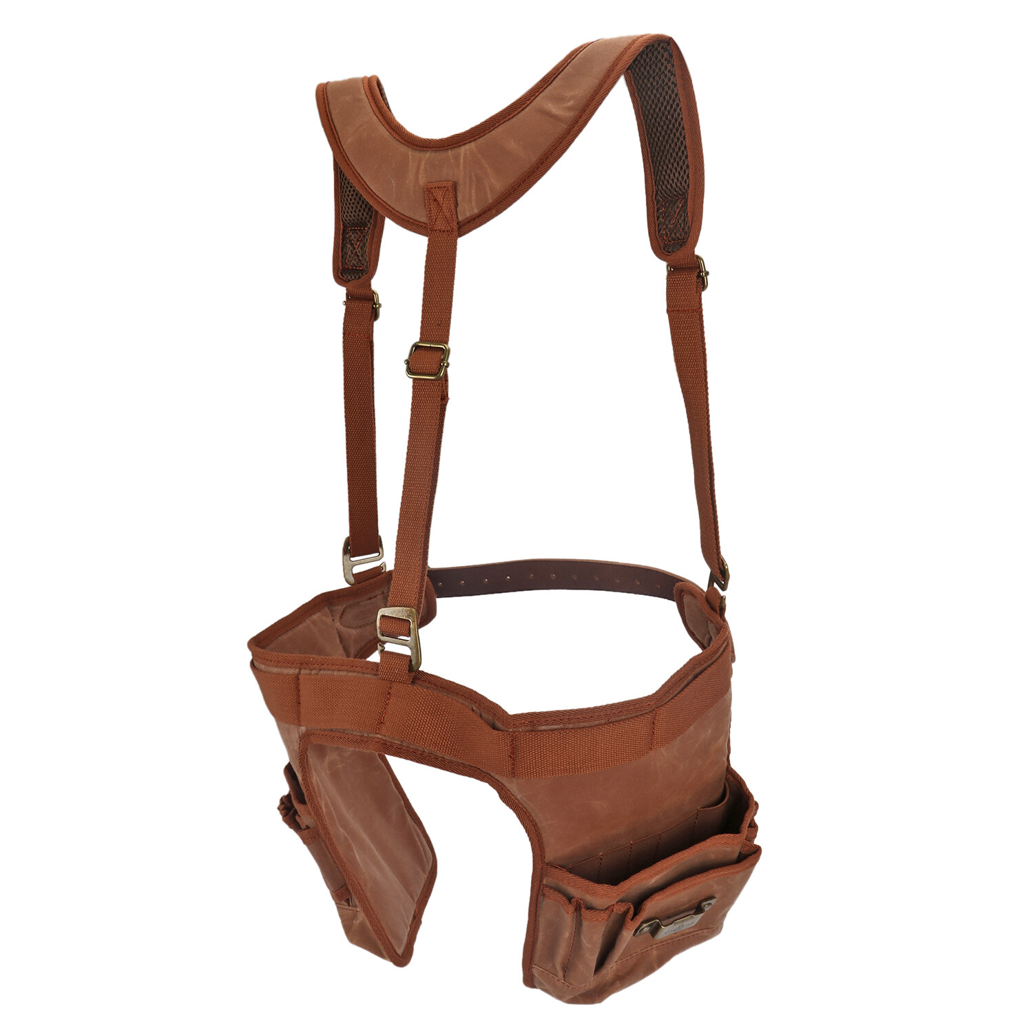 TOURBON Work Tool Belt Suspender Drill Pouch Electricians Carpenter Harness Vest