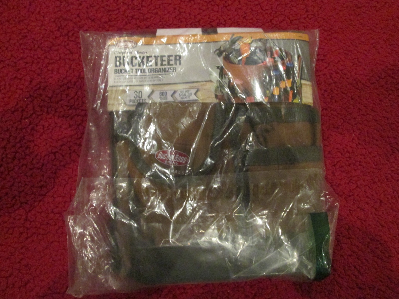 Bucket Boss The Bucketeer Bucket Tool Organizer In Brown, 10030 – NEW