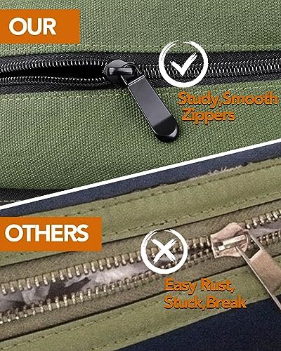 Multipurpose Roll Up Tool Bag Wrench Pouch Tool Carrier Tote with Zipper