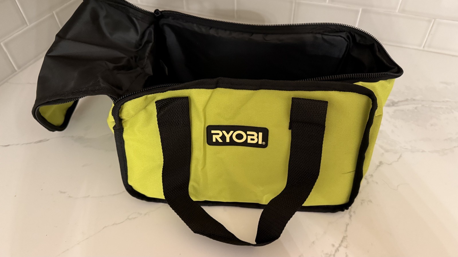 RYOBI Soft Sided Tool Bag Case 902164002 Lime Green Black BAG ONLY 13x9x8