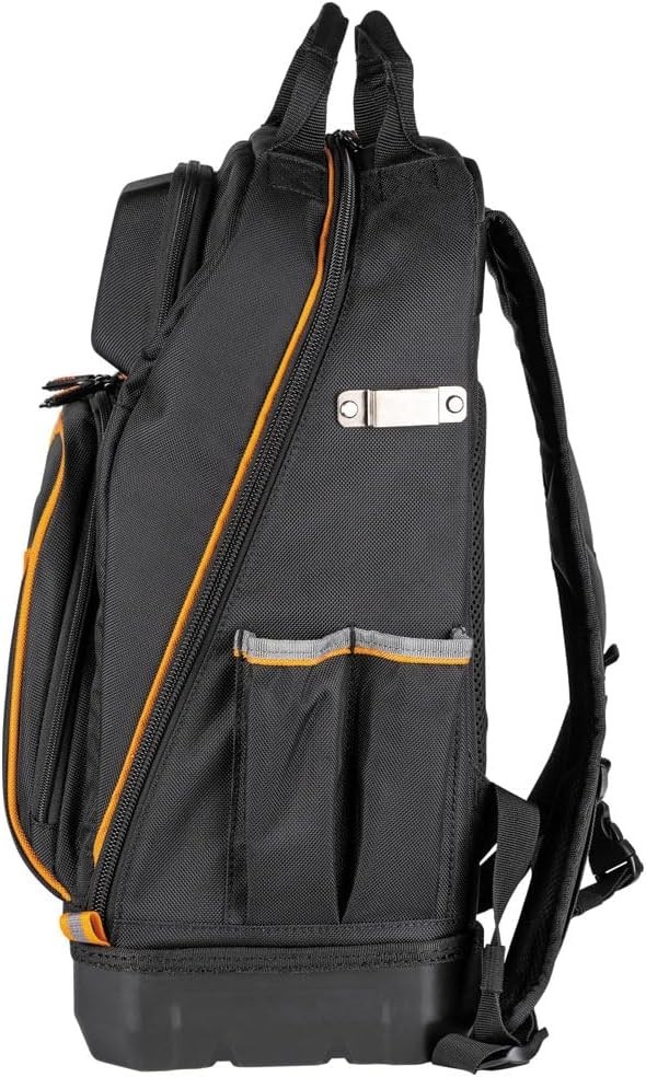 Backpack Tool Bag, Tradesman Pro Extra-Large 40-Pocket Electrician Jobsite Ba…