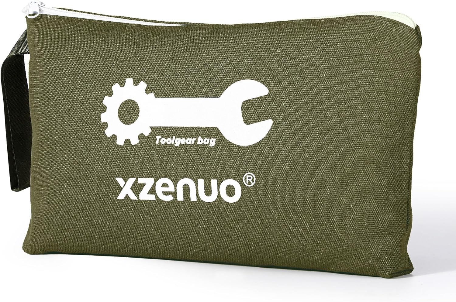 Tool Pouch Zipper Bag, 16oz Pure Cotton Canvas Tool Bag, 12.5 Inch Zipper Pouch