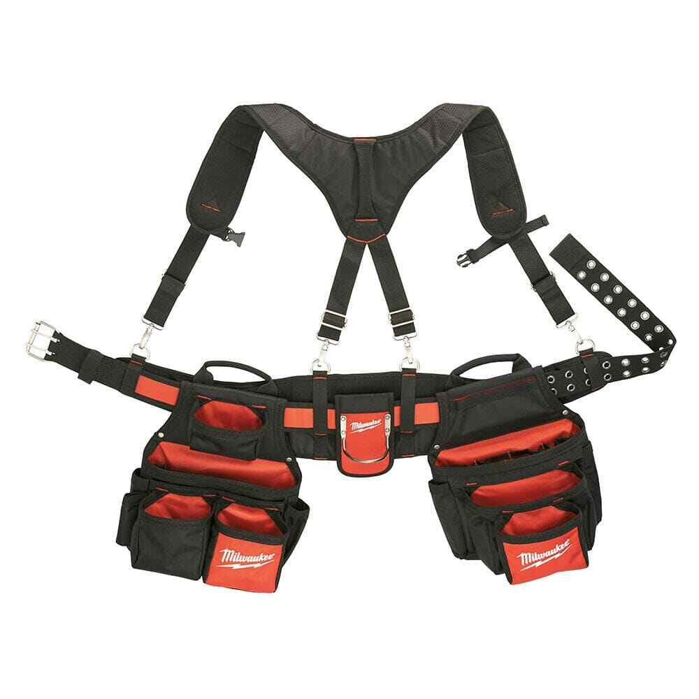 Work Waist Tool Belt with Suspension Rig General Contractor 29 Pockets NEW