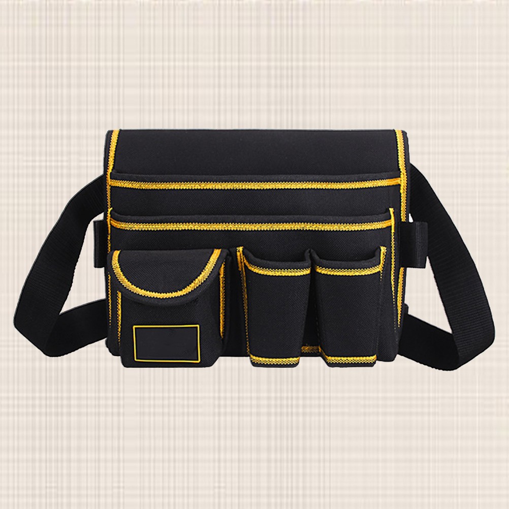 Multipocket Design Tool Bag Black Barbers Hairdressing 1Set 9.8×8.3×3.1in
