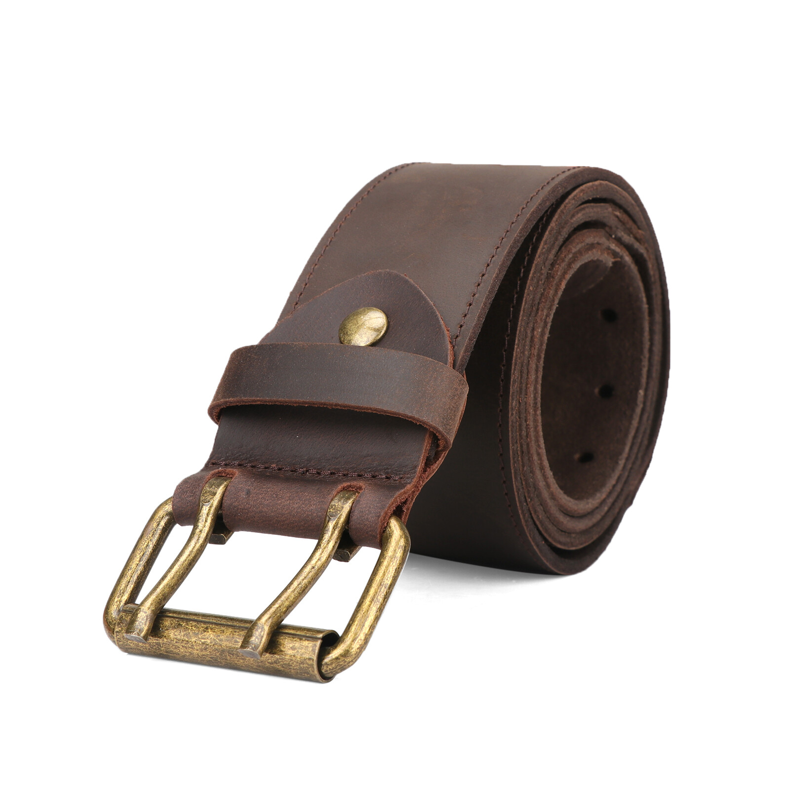 Tourbon Men Leather 2″ Wide Workshop Heavy Duty Tool Belt Removable Buckle Strap