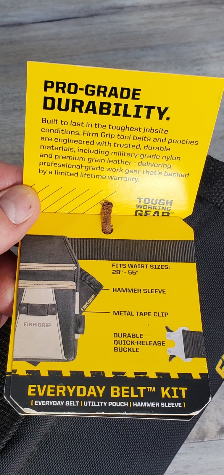 FIRM GRIP Build-A-Rig Everyday Belt Kit Hammer Sleeve Only B13