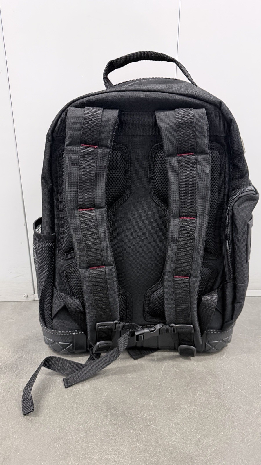 Husky 16 in. Tool Backpack Heavy Duty Rubber Bottom Storage Bag NEW