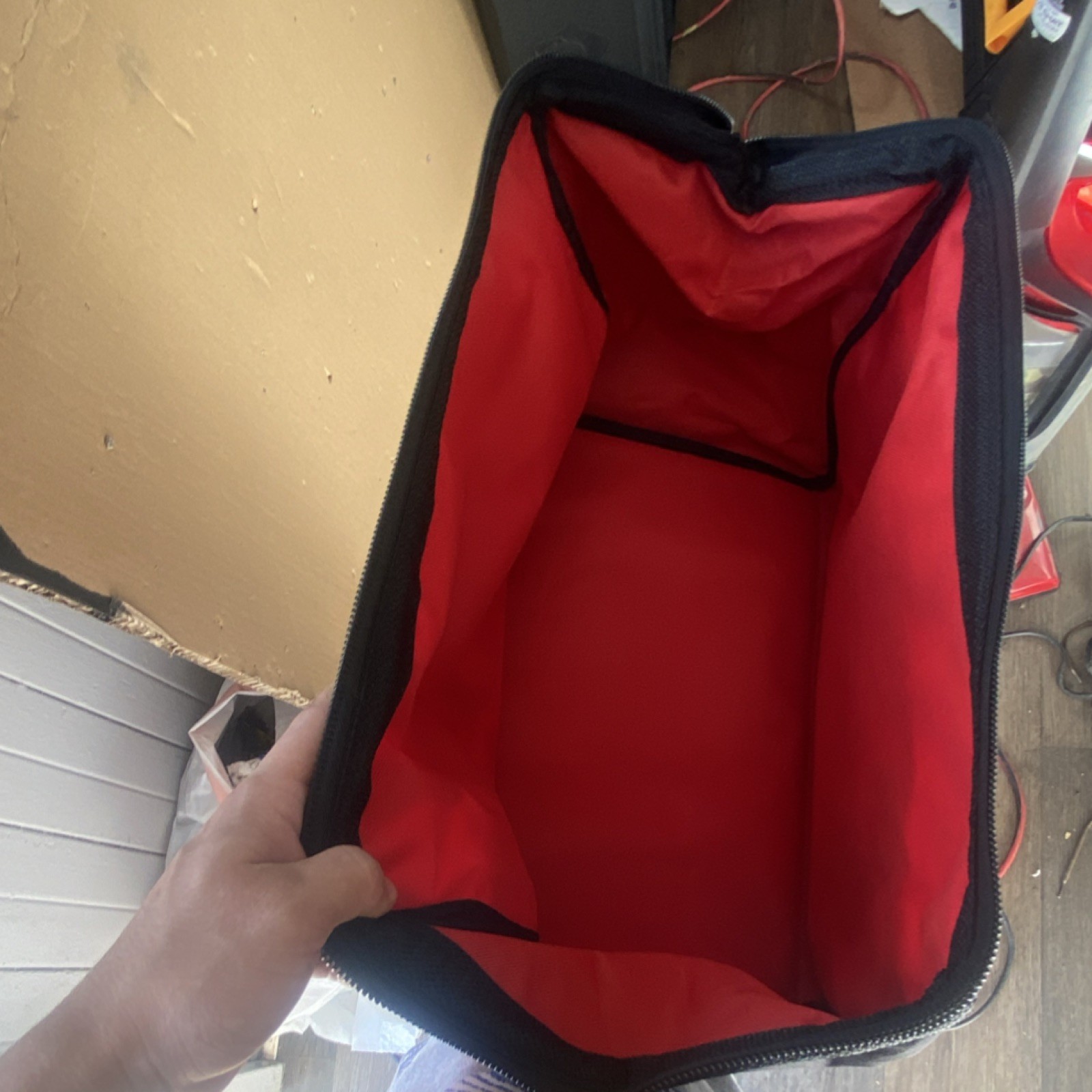 Milwaukee M18 FUEL Tool Bag Red Black Fabric With Handle Durable Storage 1 Item