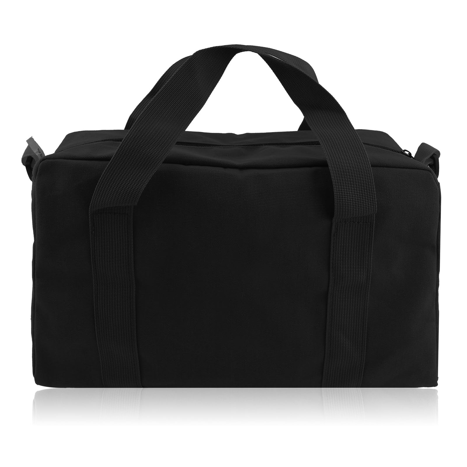 Small Tool Bag, Close Top Wide Mouth Organizer Large 12 Inch, black