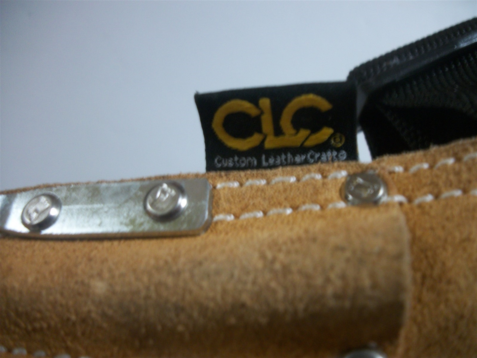 Husky 370×2 Leather Tool Work Belt Hammer Loop by CLC Quickk Release Buckle