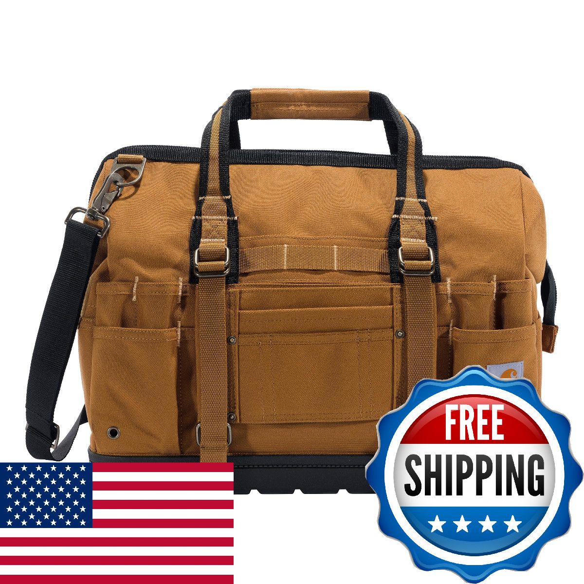 Carhartt Gear B0000354 18-Inch Molded Base Heavyweight Tool Bag One Size Fits