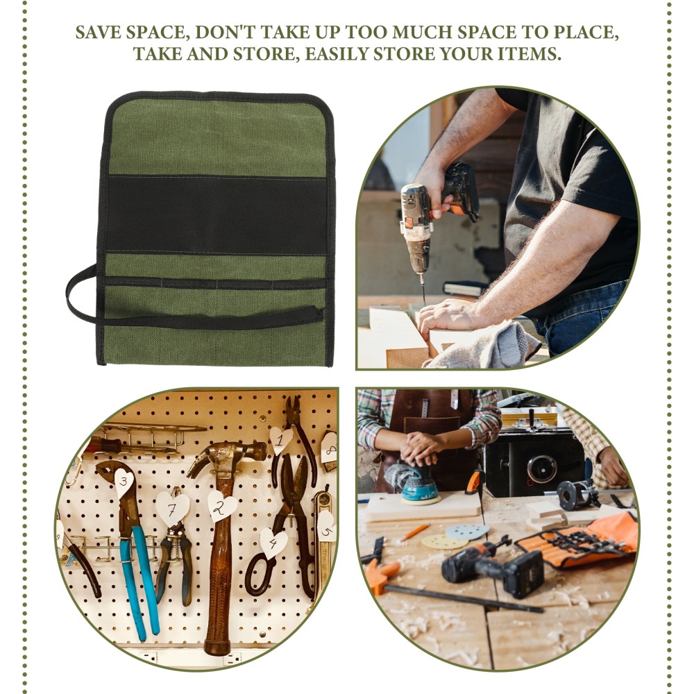 2 PCS Storage Bag for Hand Tools Bags Men Canvas Pouches Carrier