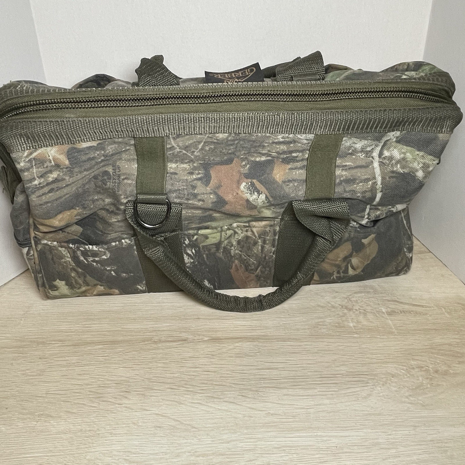 VTG Gerber Wide Mouth Tool Gear Bag Camo Utility Canvas Heavy Duty Multi Pocket
