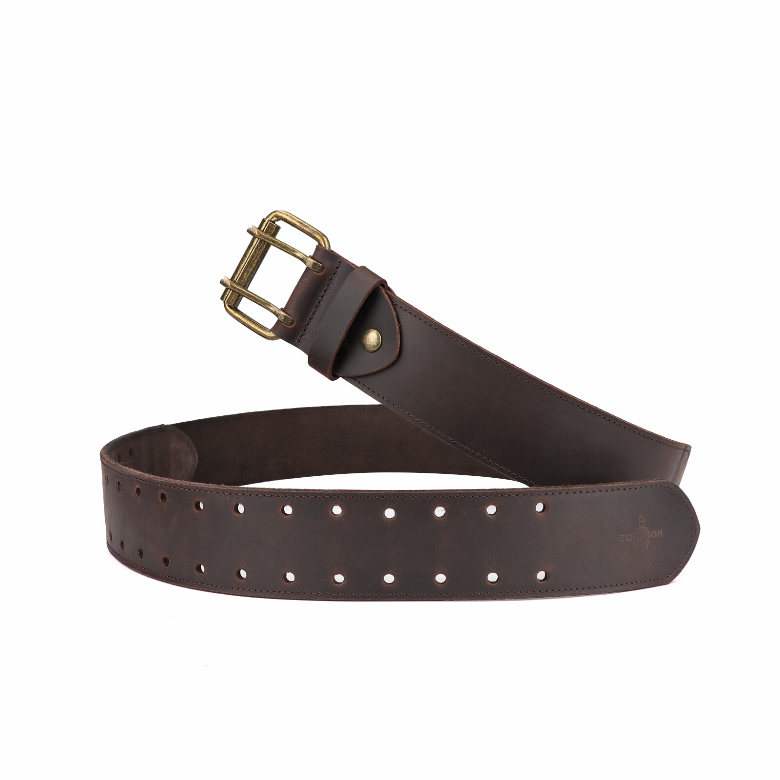 Tourbon Men Leather 2″ Wide Workshop Heavy Duty Tool Belt Removable Buckle Strap