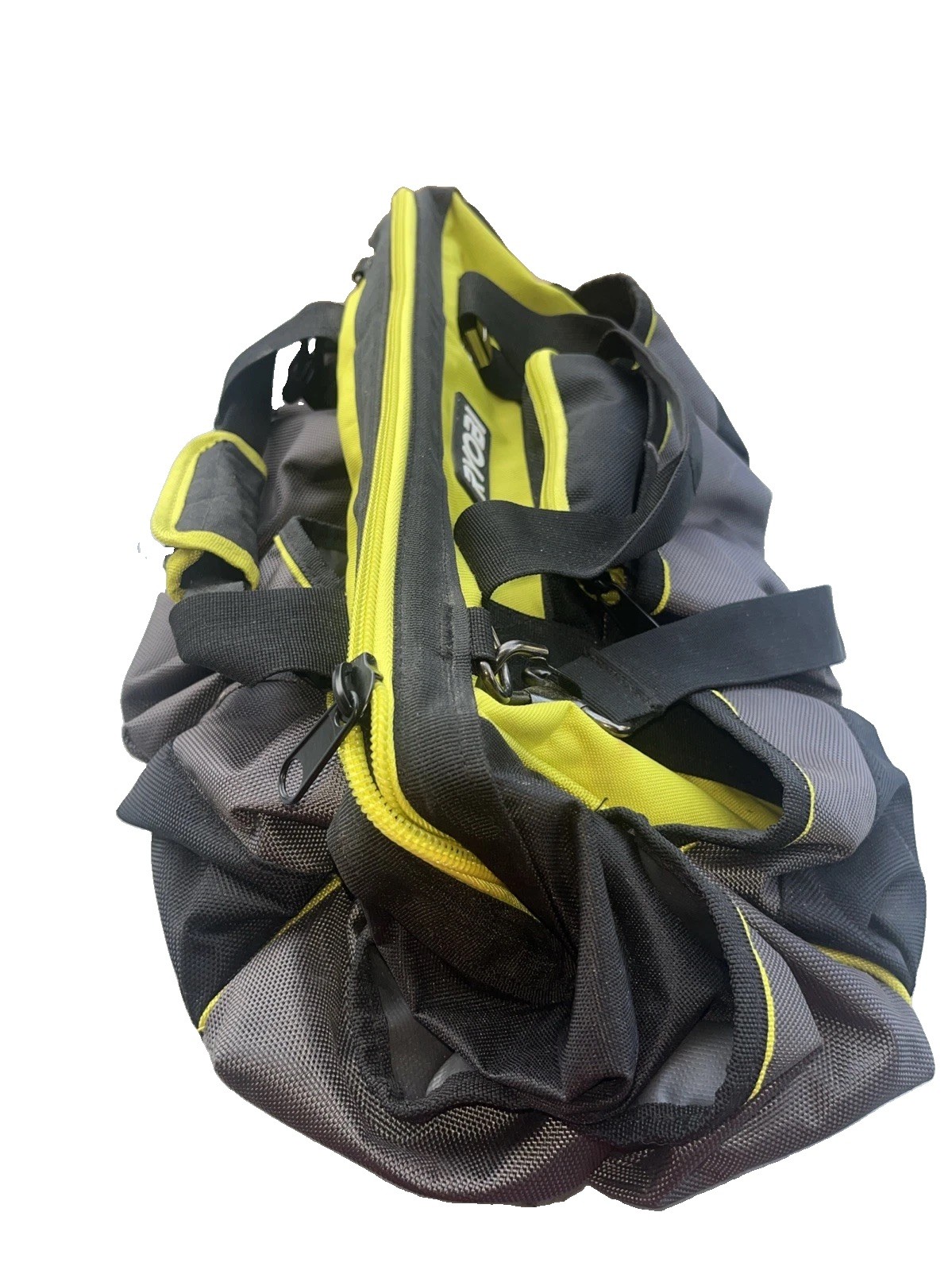 NEW Ryobi Tool Bag 18” X 12” X 10” Zippers With Tool Pouches Hard Bottom W Strap