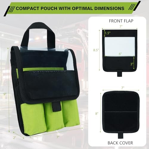 MELOTOUGH 7 Pocket Firefighter Tool Pouch Carry Handle Flap