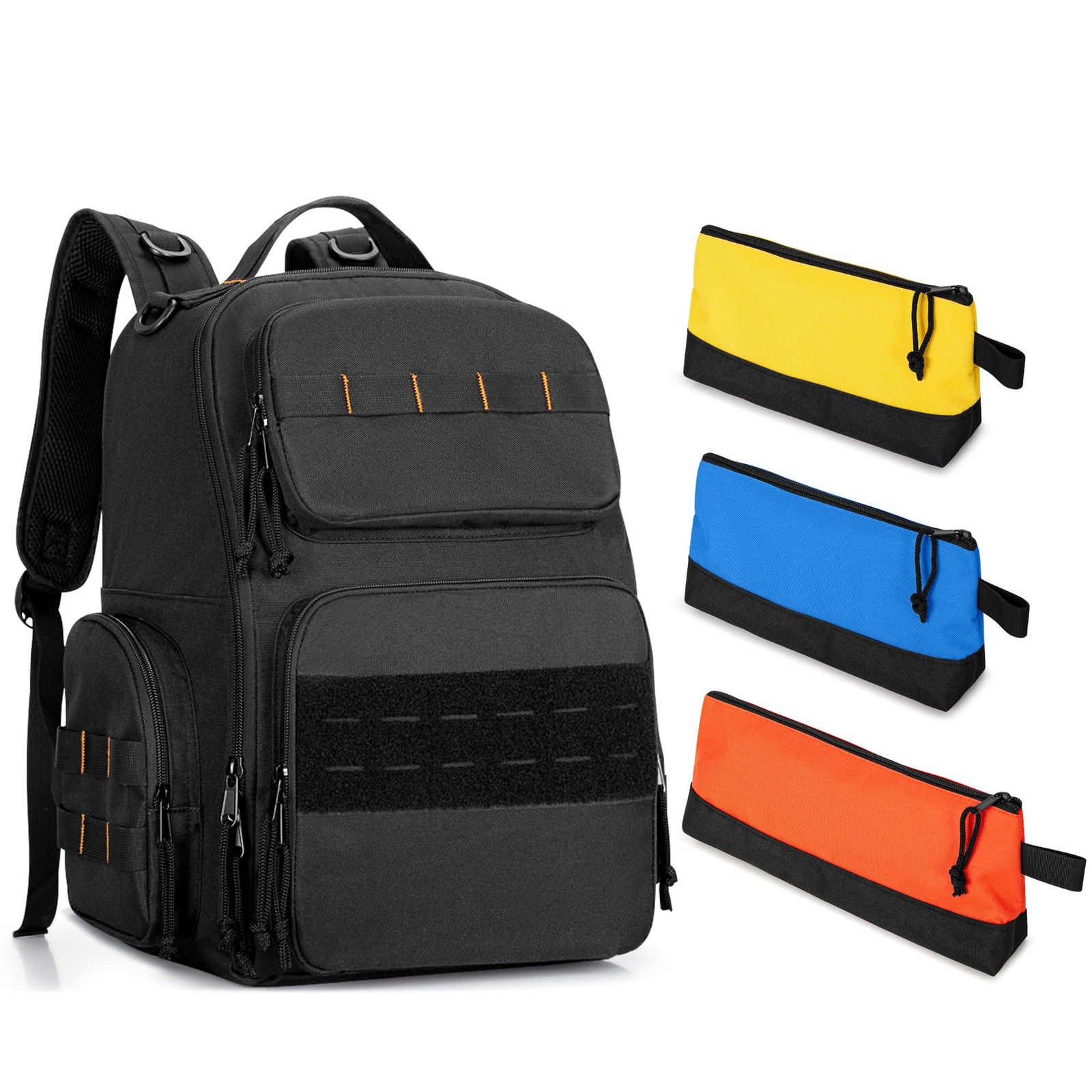 Tool Bag Backpack with 3 Tool Zipper Pouch, Tool Organizer Bag for Men with P…