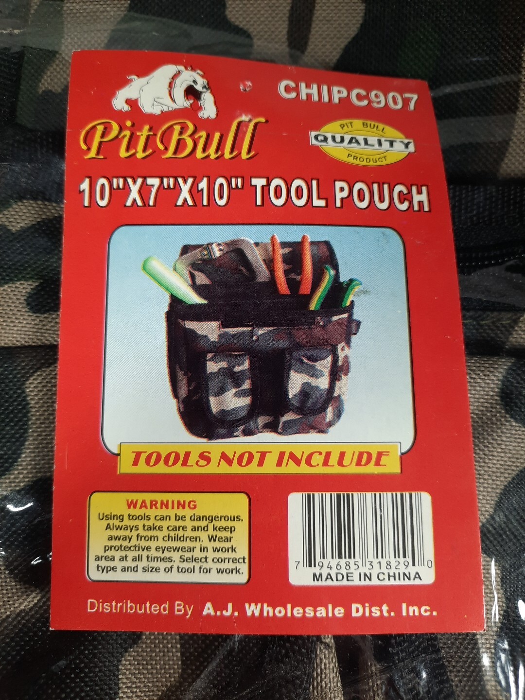PitBull 10″x7″x10″ Tool Pouch Camo