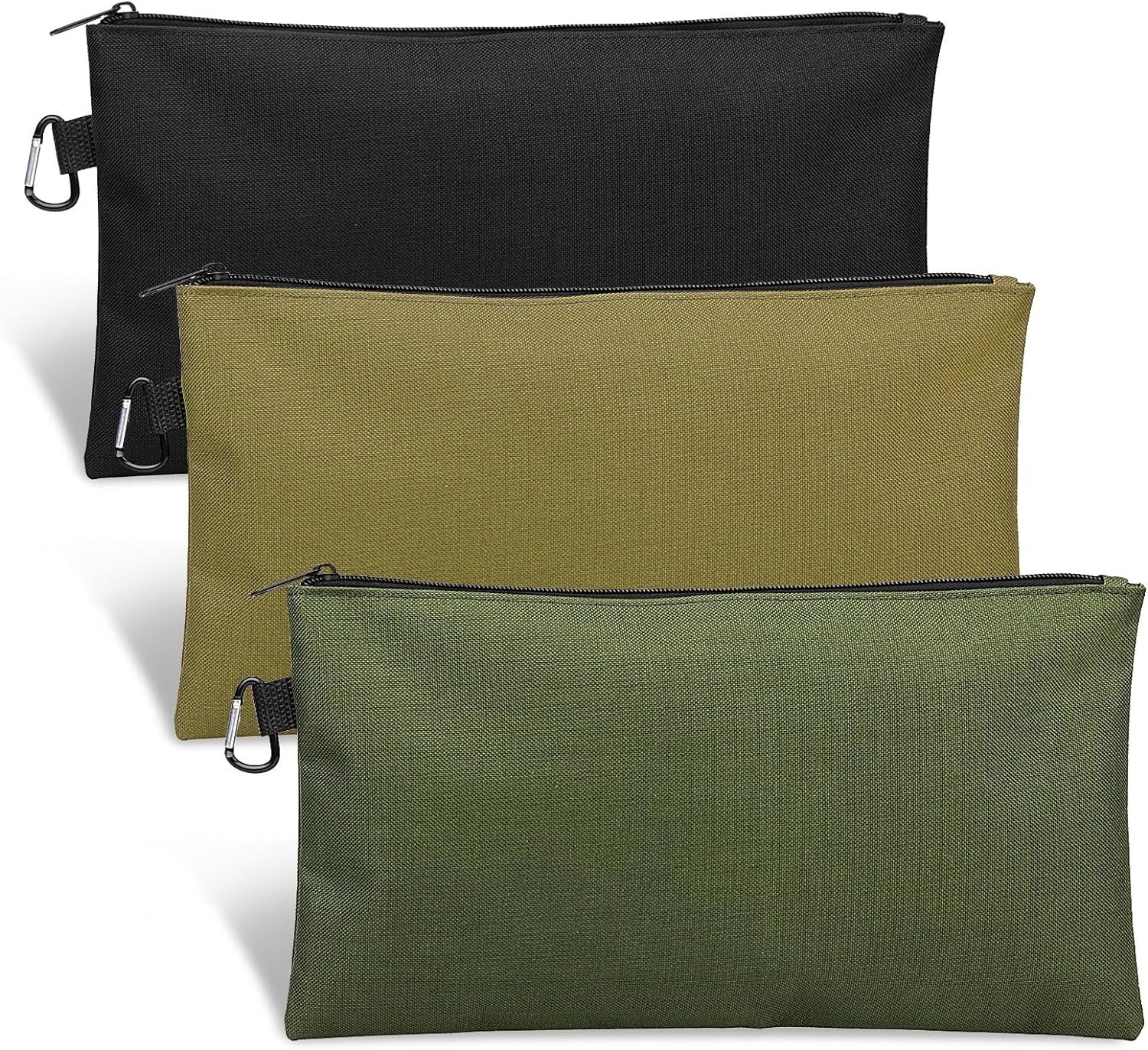 3 Pack Tool Bag Zipper Pouch, Premium Tool Pouch, Utility Multipurpose Storag