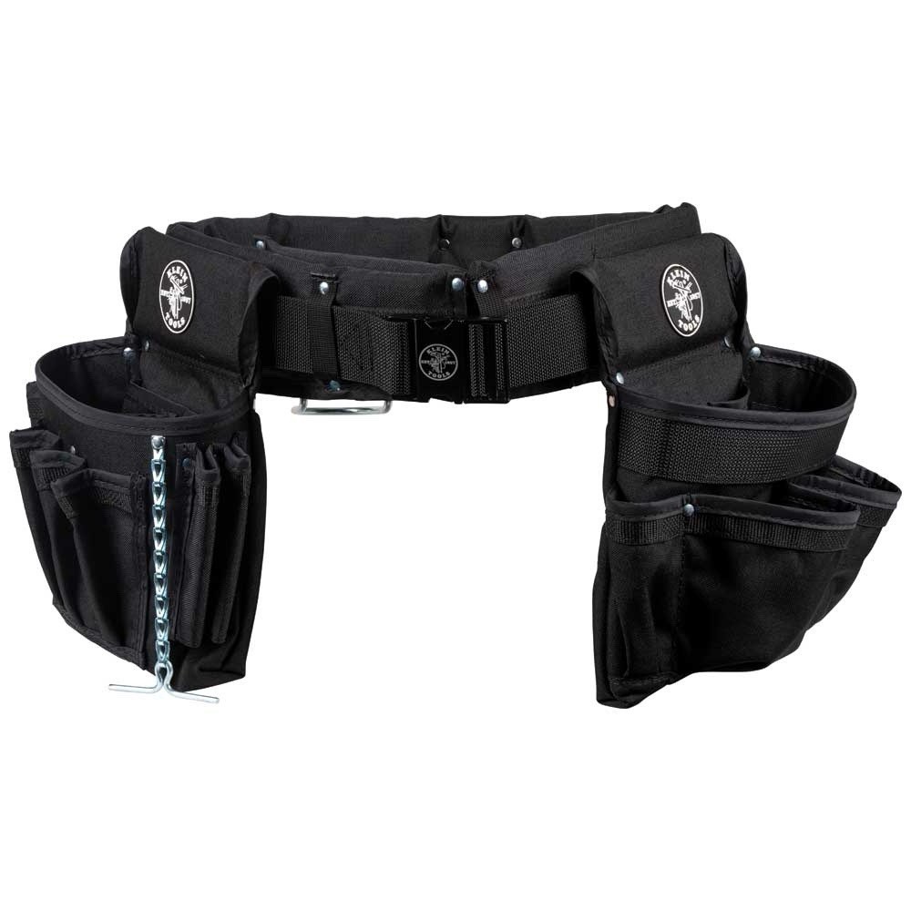 Klein Tools 5710XL Electrician’s Padded Tool Belt Pouch Combo 27 Pockets 4-Piece