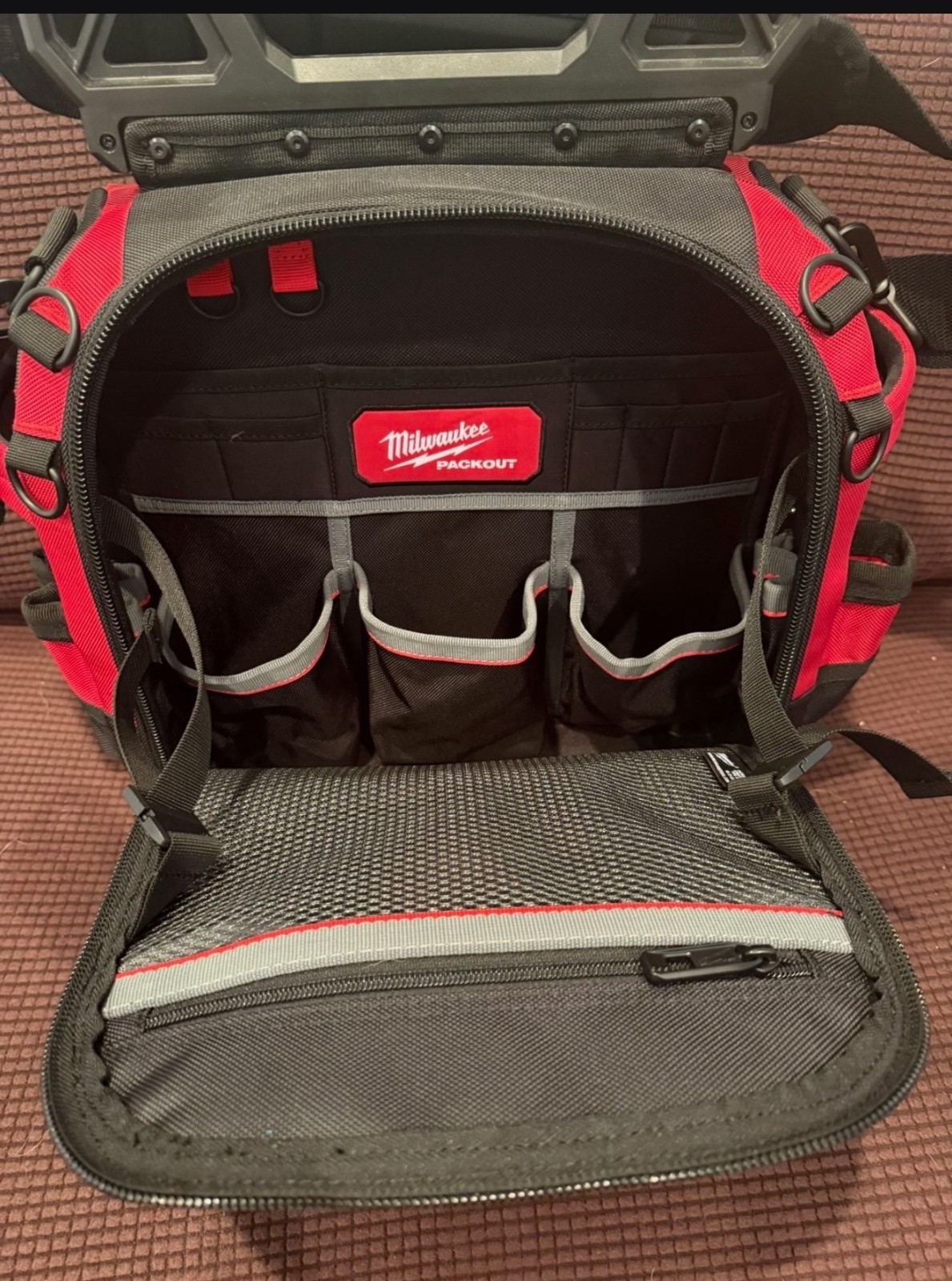 Milwaukee 15in. Black/Red Tool Bag/box