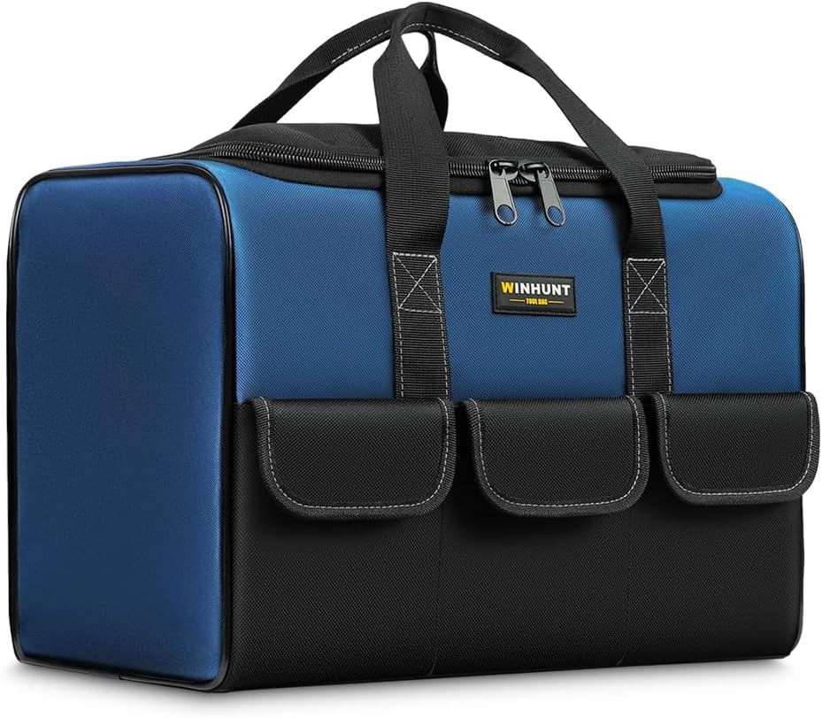 Large 1680D Tool Bag 5 Pockets Heavy Duty Electrician DIY Craftsmen Blue