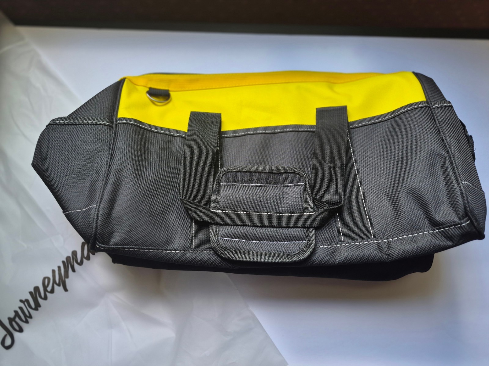 Journeyman Canvas Tool Bag Yellow/Black 10 x 10 x 16 Shoulder Strap New