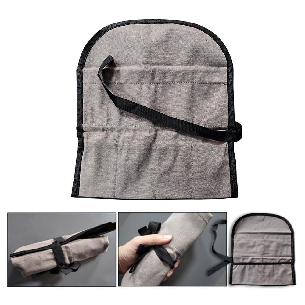 Portable Roll Tool Bag Foldable Roll Small Tool Pouch Multiple Pockets A2C4