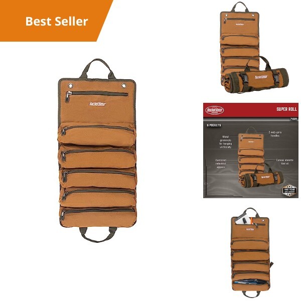 Waterproof Storage Bag 6 Zip Pockets Hanging Organizer Quick Release Buckles Ver