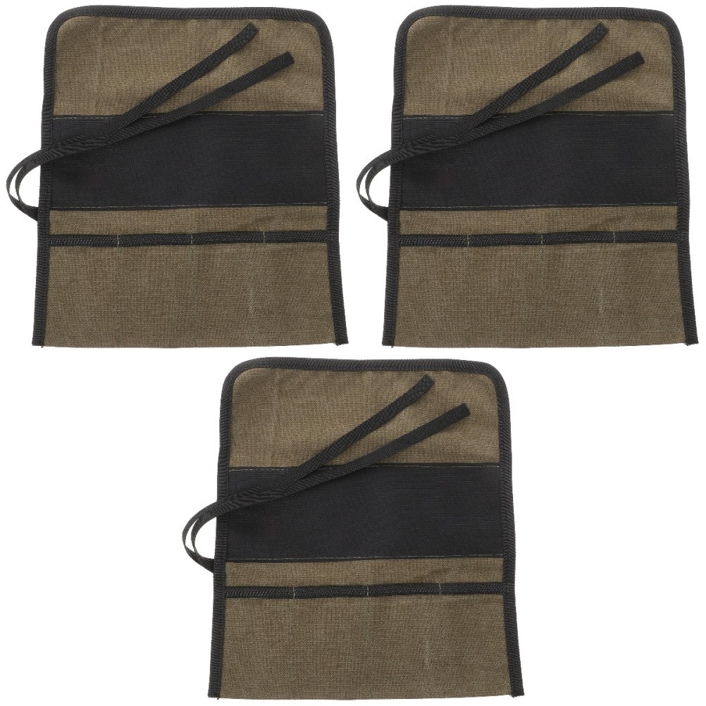 3 Count Woodworking Tool Bag Rolling up Multi-function Mechanic Organizer