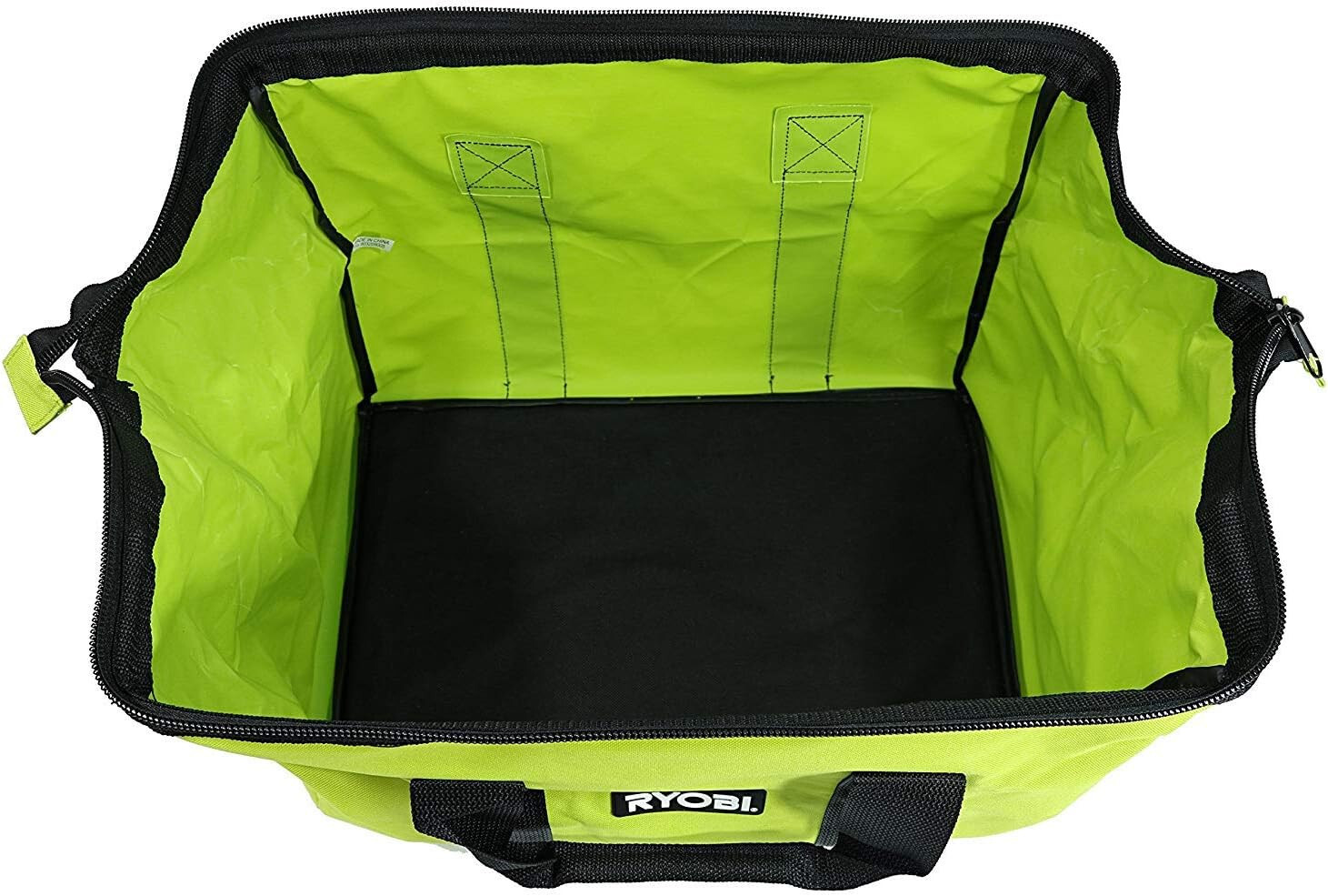 RYOBI Contractor Canvas Tool Bag Large Green Black Soft Side 903209044