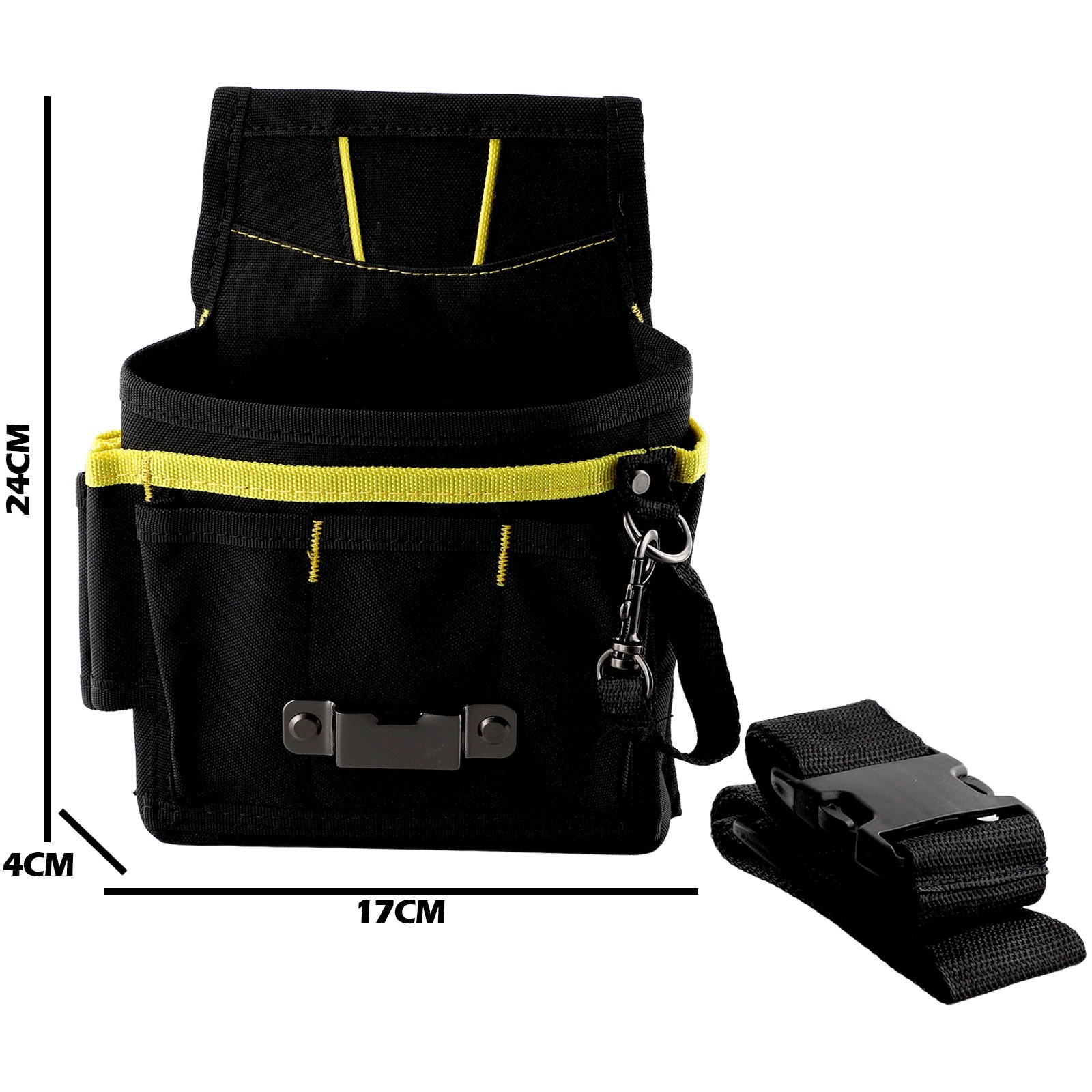 Hot Sale Tool Bag Waist Storage With Pockets 24*17*4cm Belt Tool Black