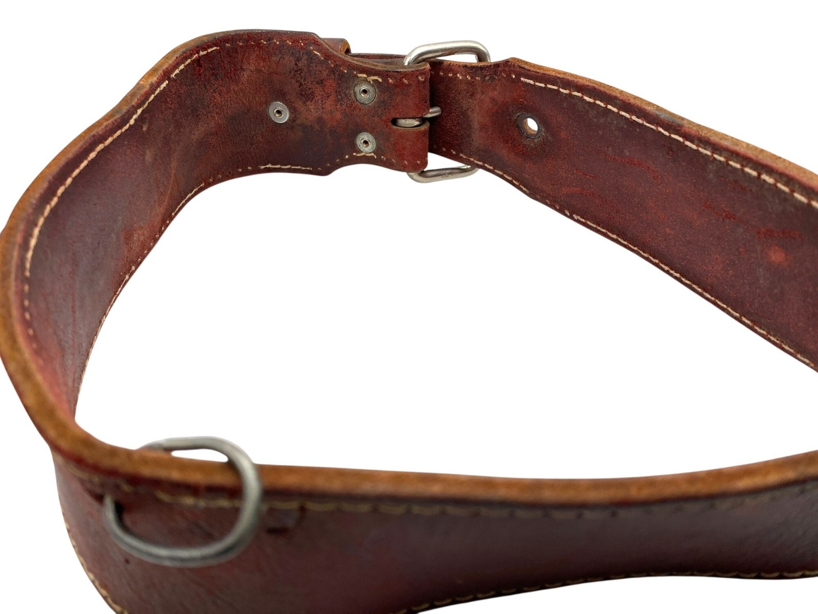 Vintage Occidental Leather 3″ Ranger Work Belt Heavy-Duty Brown Leather 39-32″
