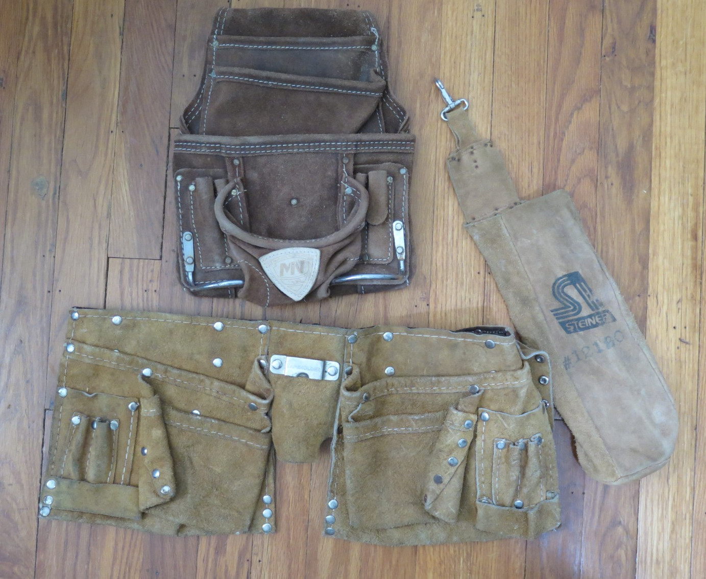 Lot of 3 Suede Leather Tool Pouches – Steiner, McGuire-Nicholas, and Unbranded