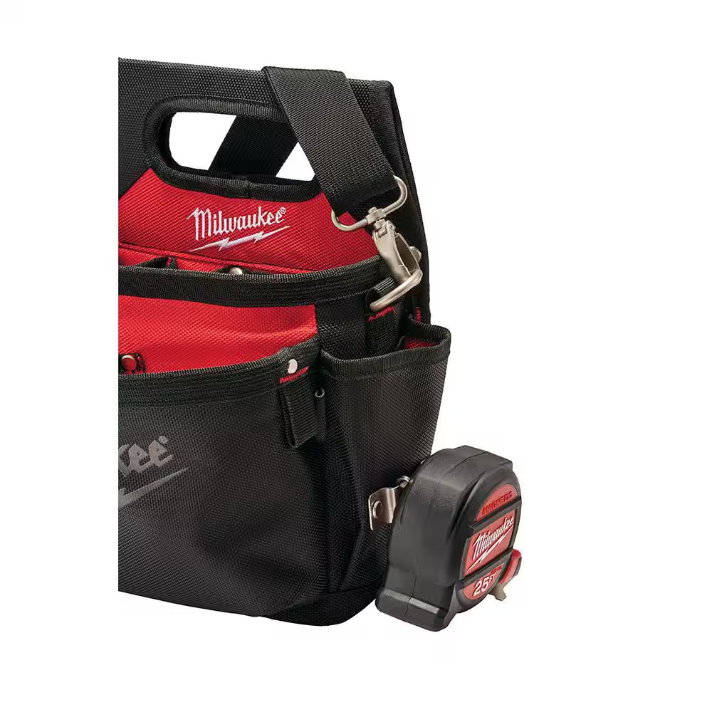 15-Pocket Electricians Tool Holder with Quick Adjust Belt and 6-In-1 Wire Stripp