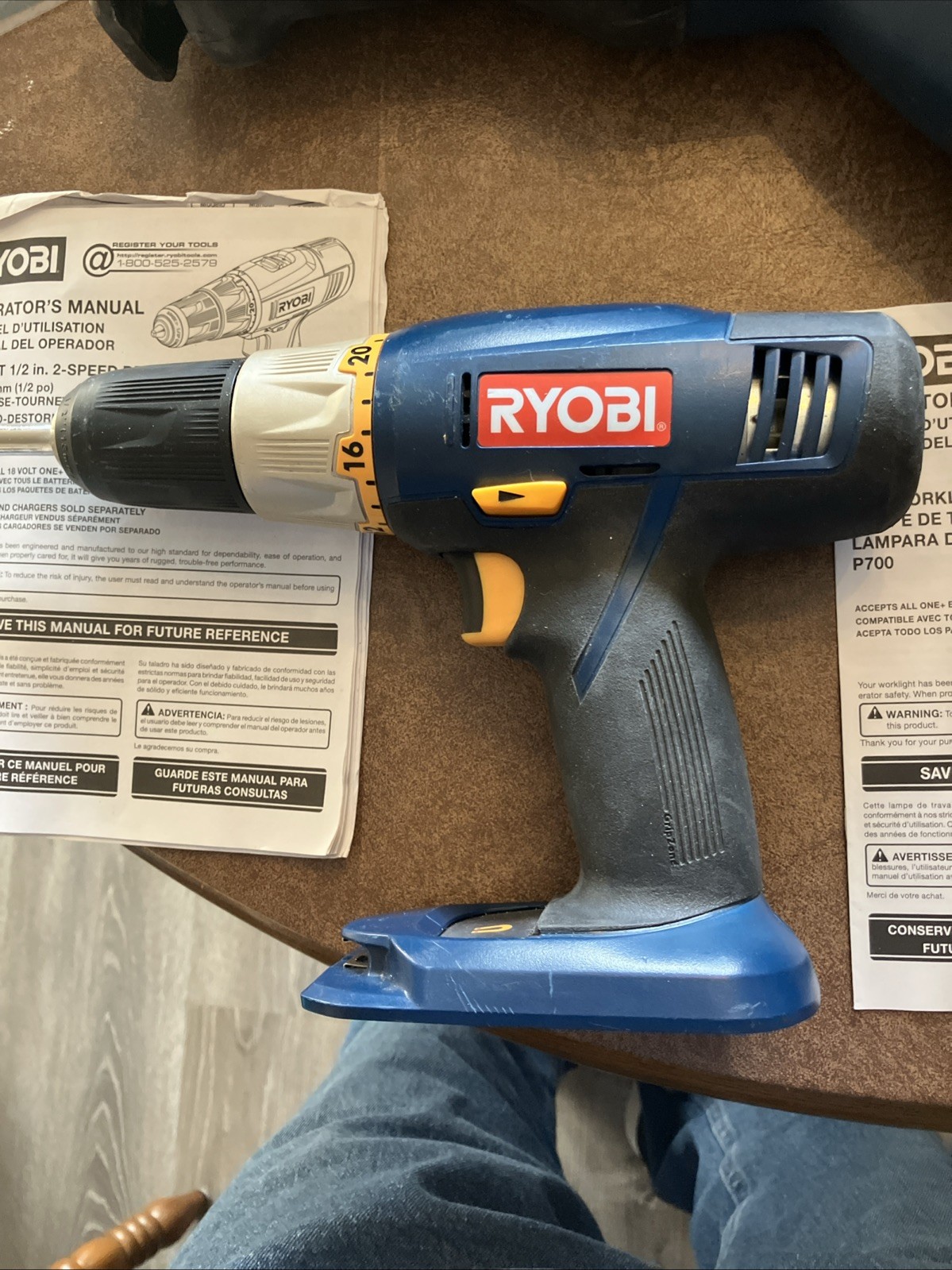 Ryobi Power Tools Drill, Reciprocating Saw & Contractors Bag. TESTED AND WORKS